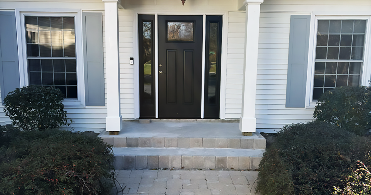 Replacement of Brick Front Stoop in Wilmette, IL